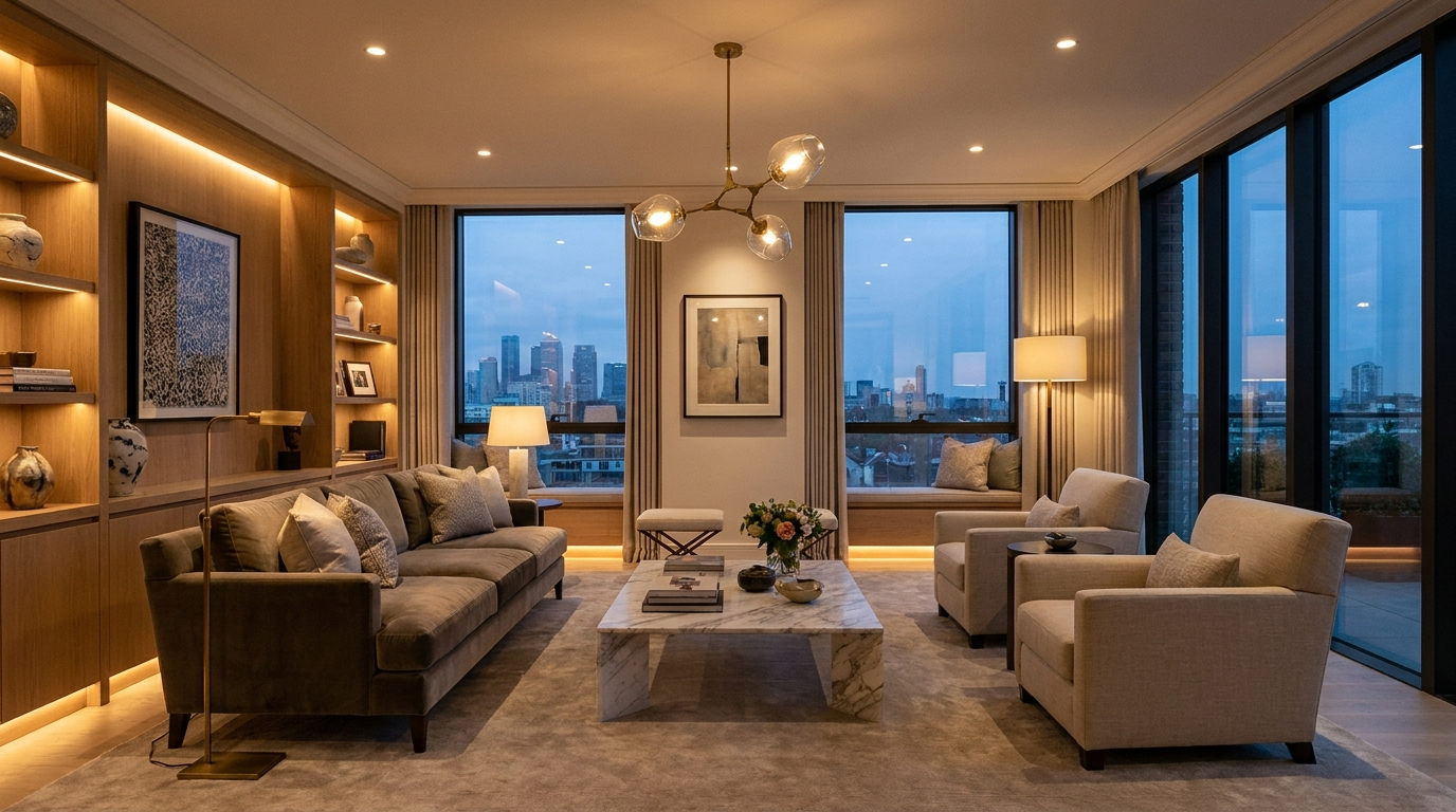 RJS Electrical Contractors electrician fitting modern lighting
