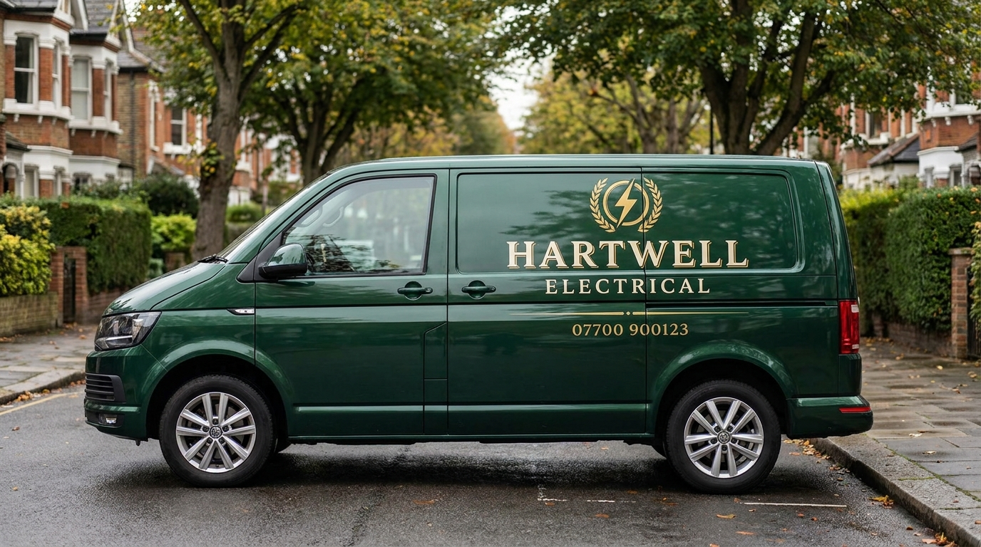 RJS Electrical Contractors van